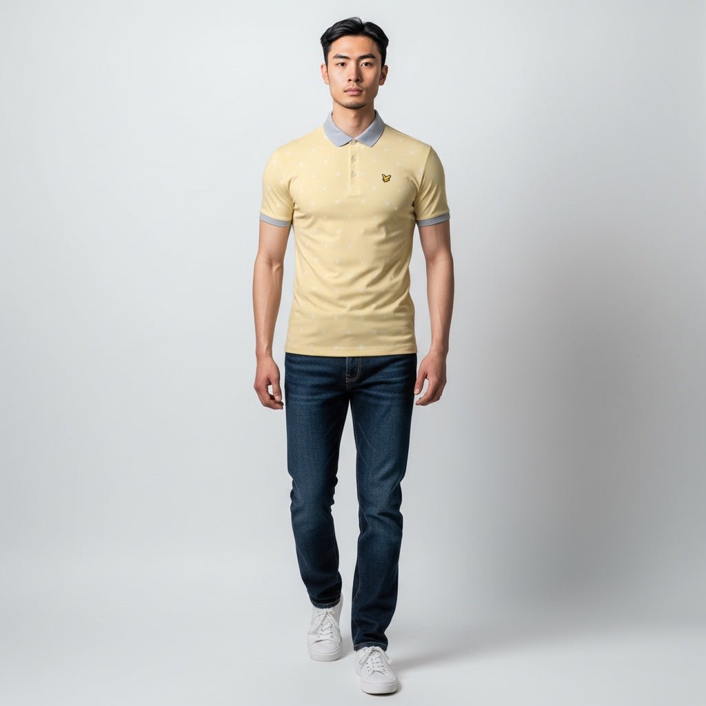 Lyle & Scott Player Yellow/Grey Shirt