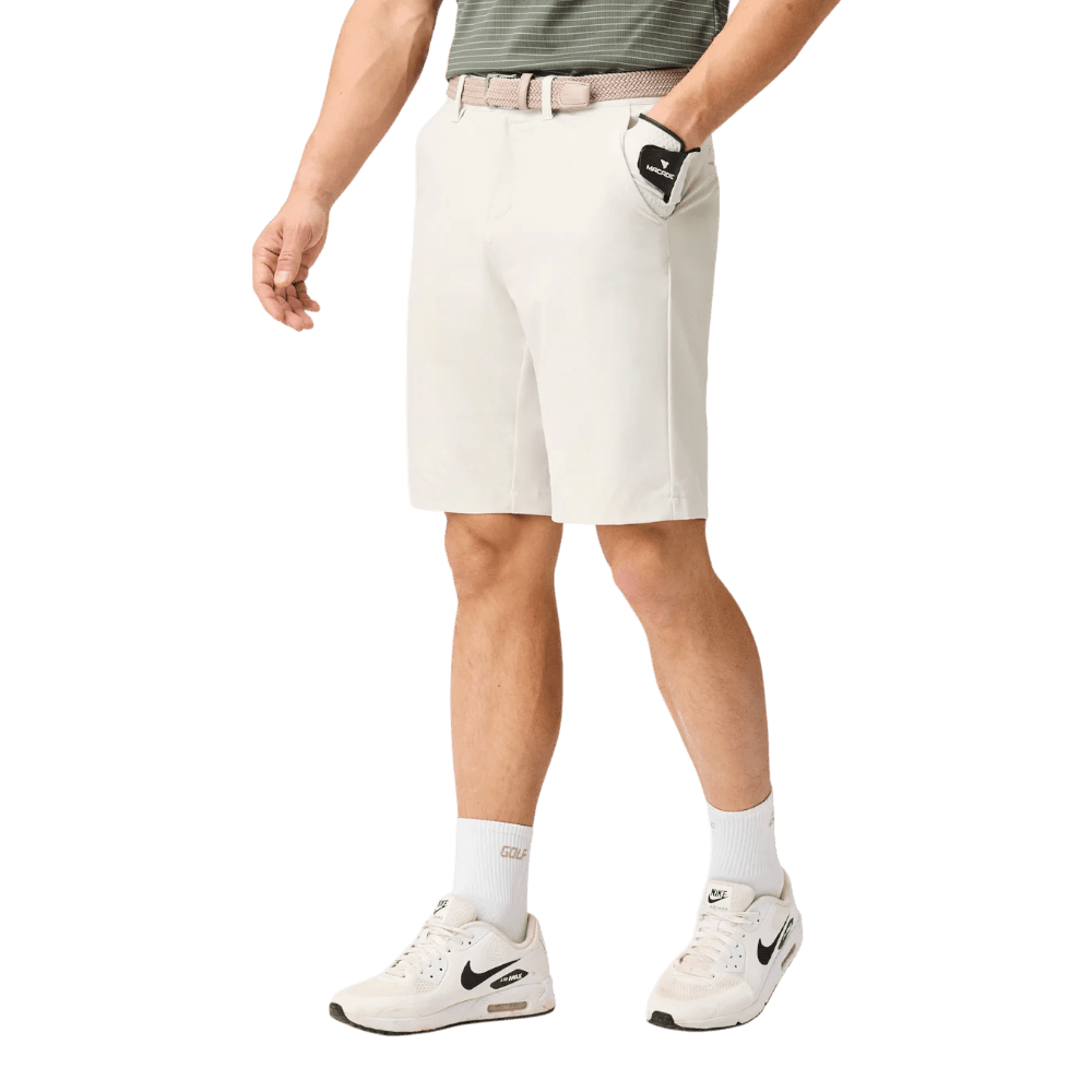 Macade Bone White Four-Way Stretch Shorts