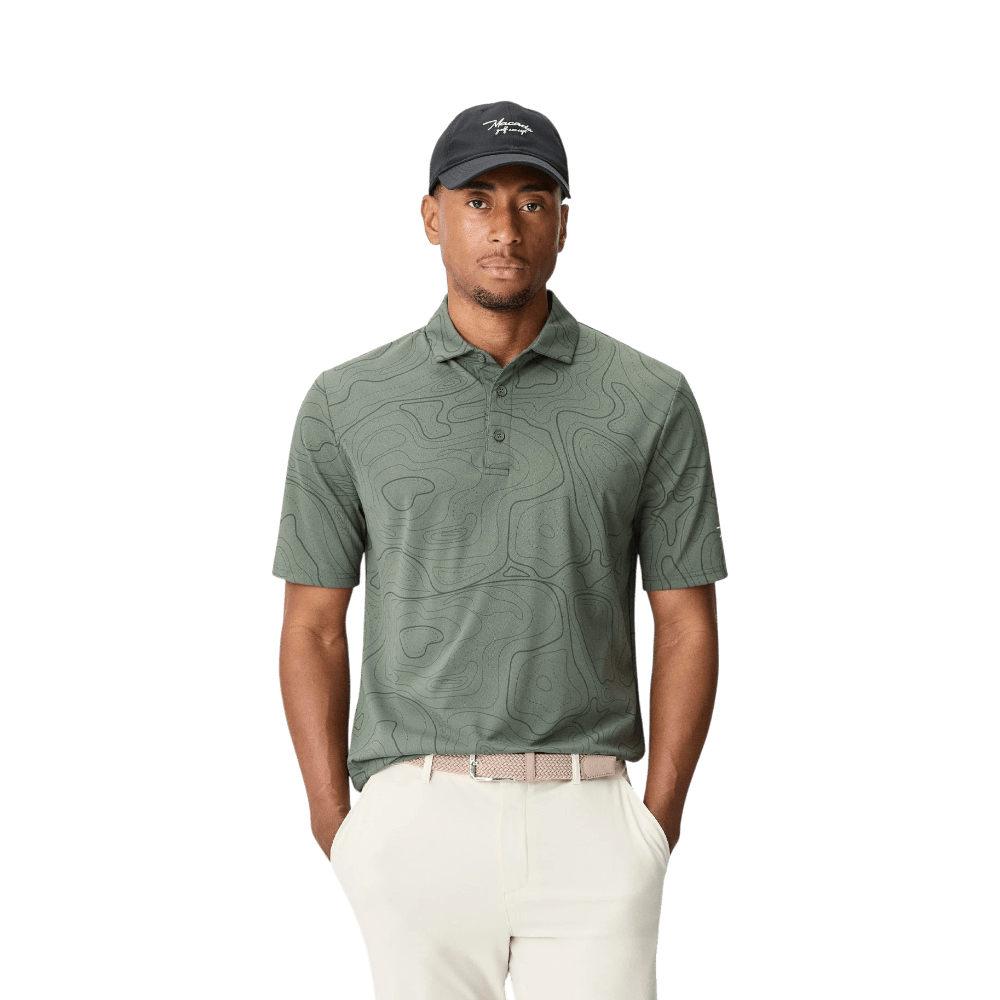 Macade Brooks Wayline Dark Green Golf Shirt