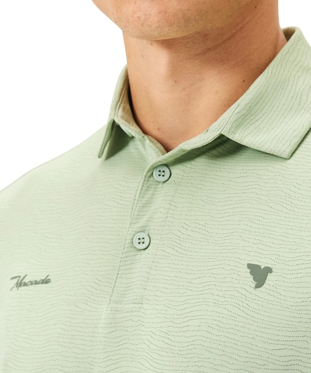 Macade Core Tech Sage Green Golf Shirt
