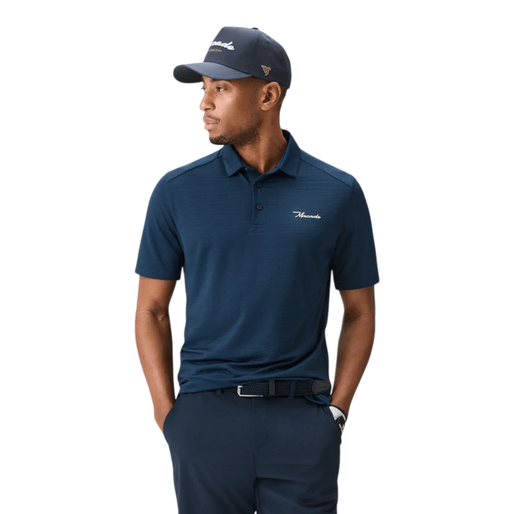 Macade Flight Steel Blue Golf Shirt