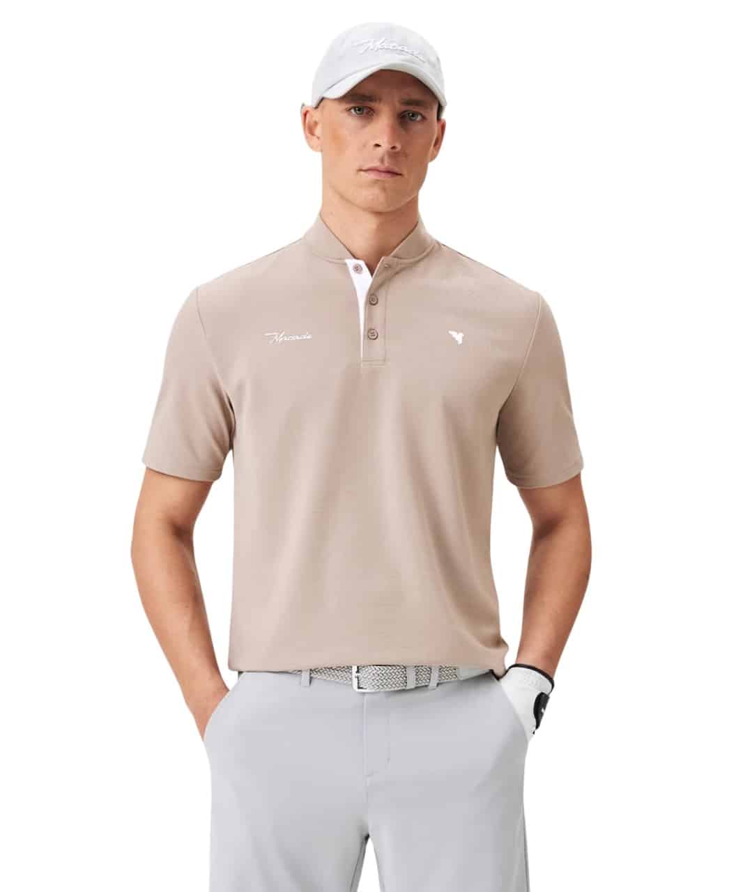 Macade Heath Tan Bomber Shirt