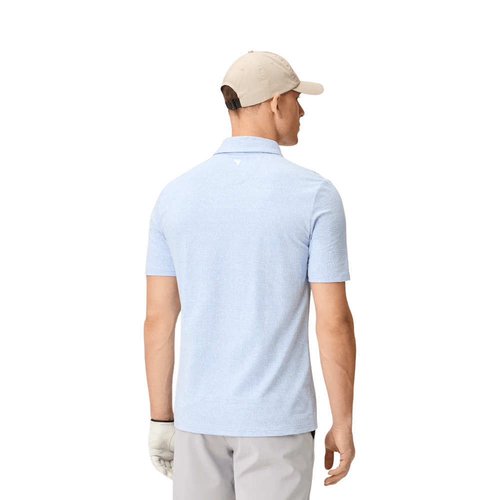Macade Light Blue Ridgeweave TX Golf Shirt