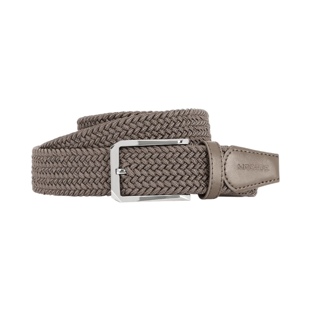 Macade Men's Elastic Ash Brown Belt