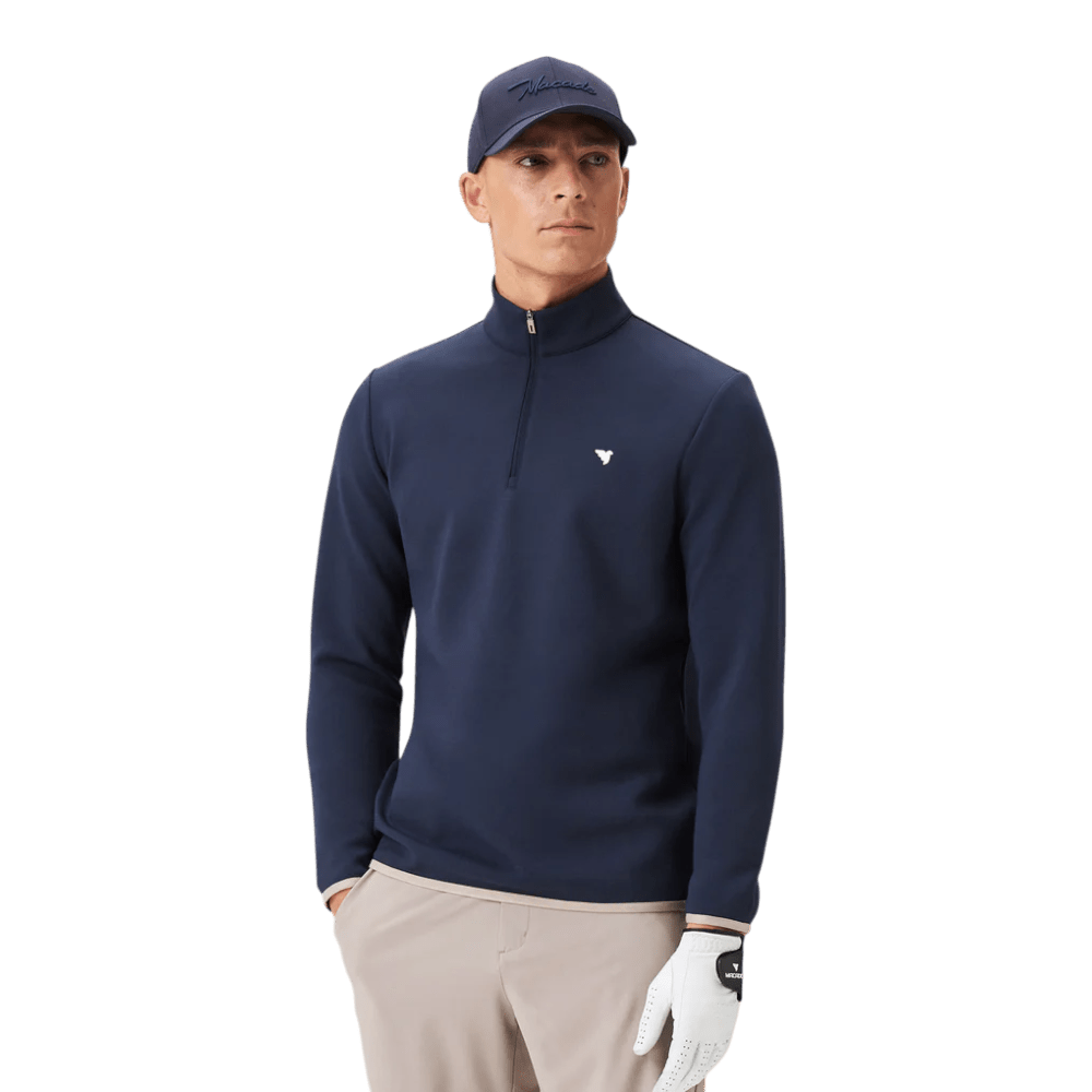 Macade Navy Blue Therma Quarter Zip