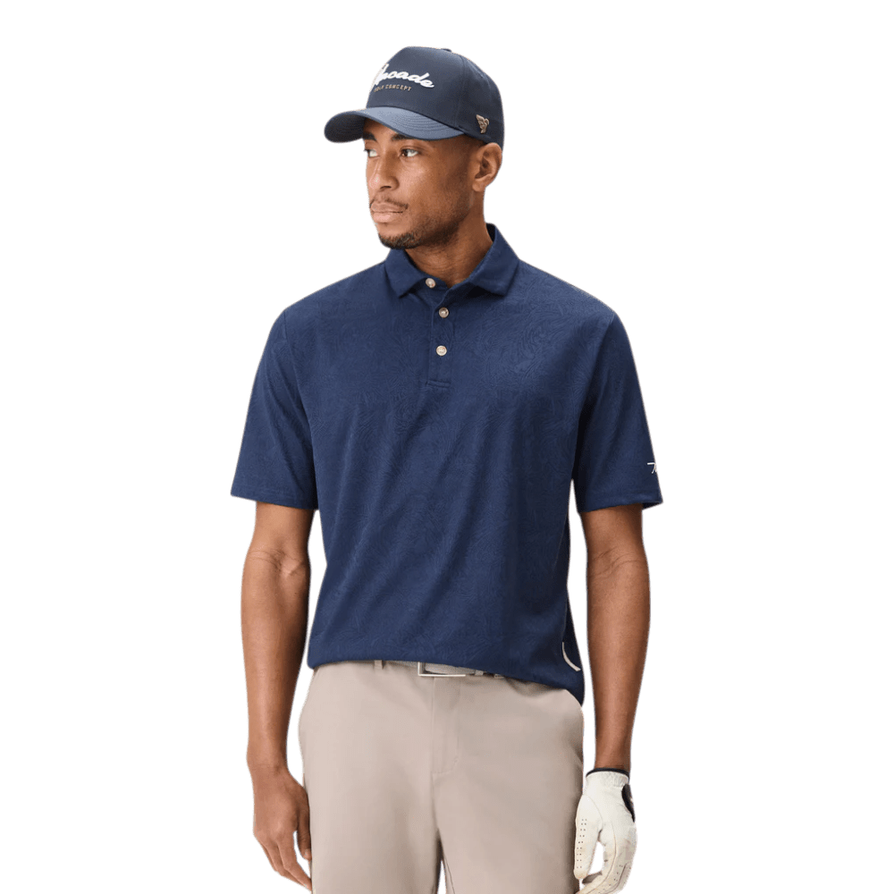 Macade Navy Paisley Core Polo Shirt