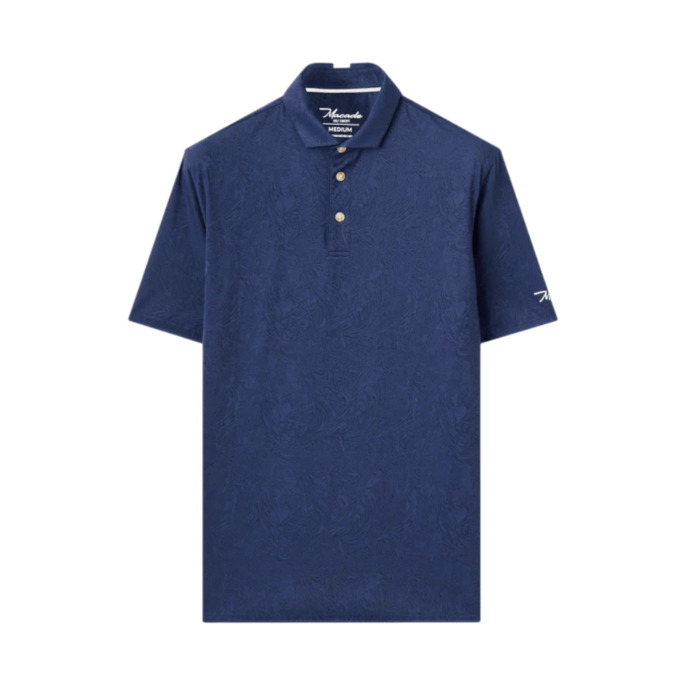 Macade Navy Paisley Core Polo Shirt