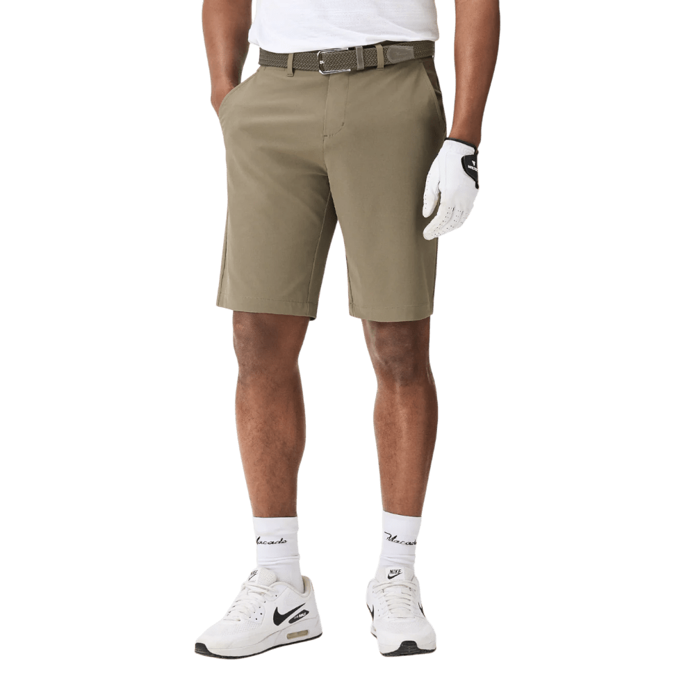 Macade Olive Green Four-Way Stretch Shorts