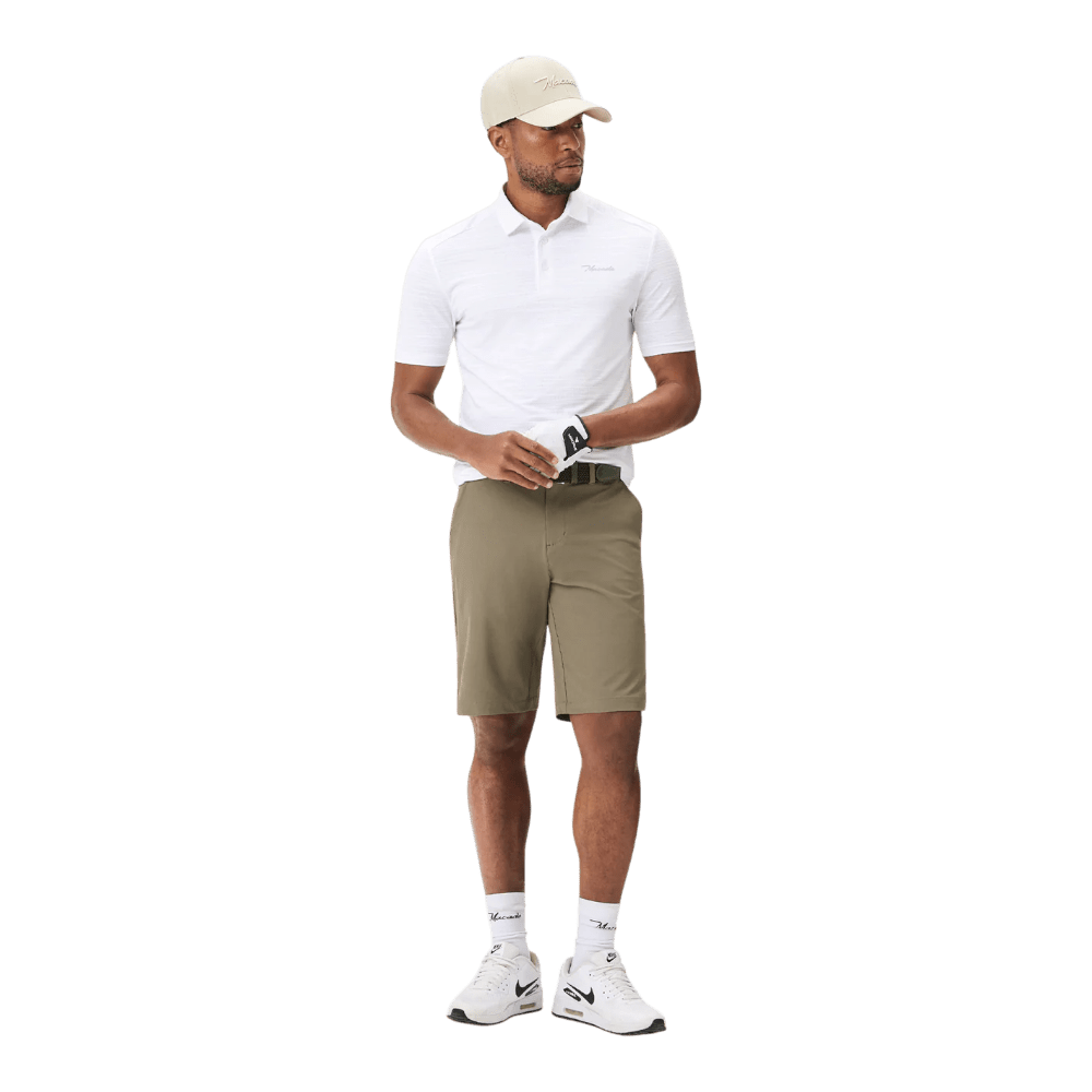 Macade Olive Green Four-Way Stretch Shorts
