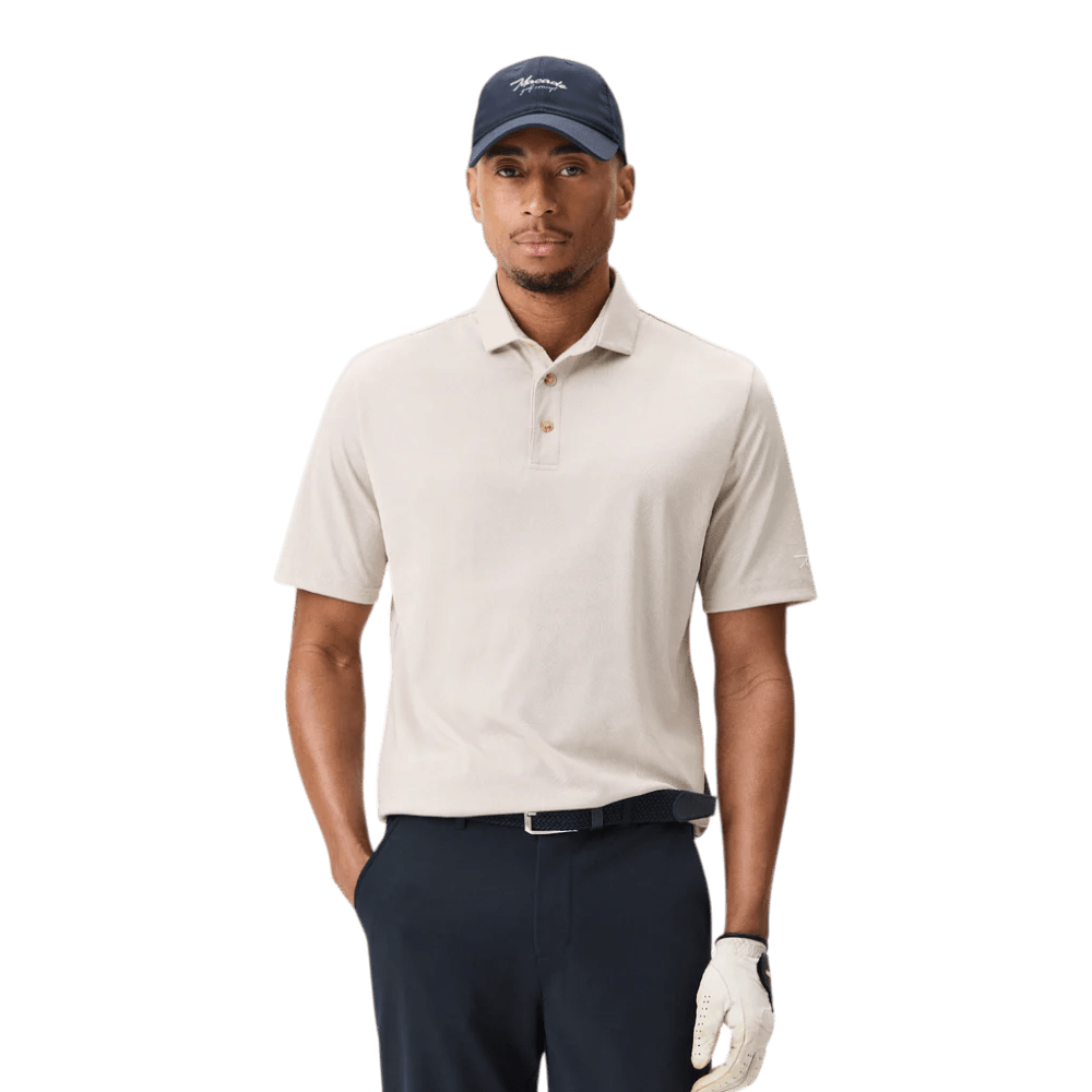 Macade Tan Paisley Core Polo Shirt