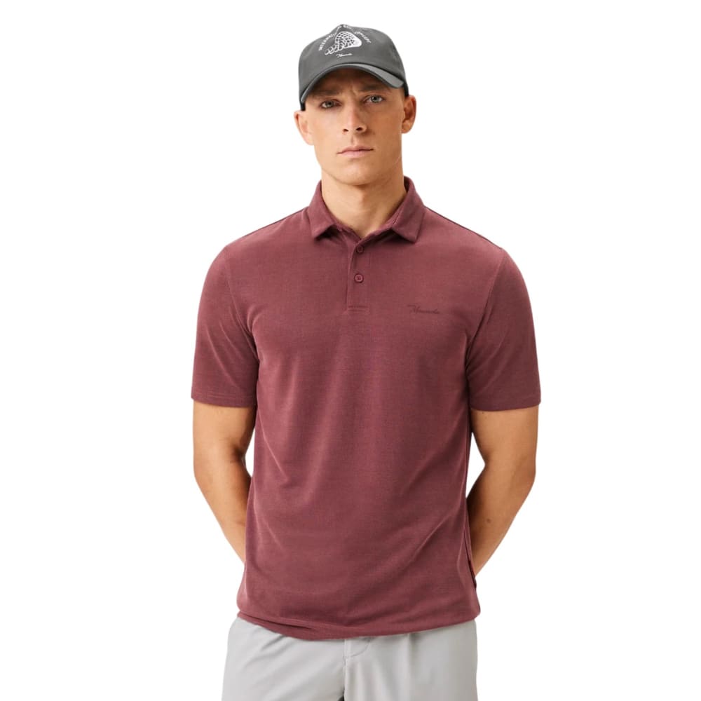 Macade Washed Burgundy Players Polo