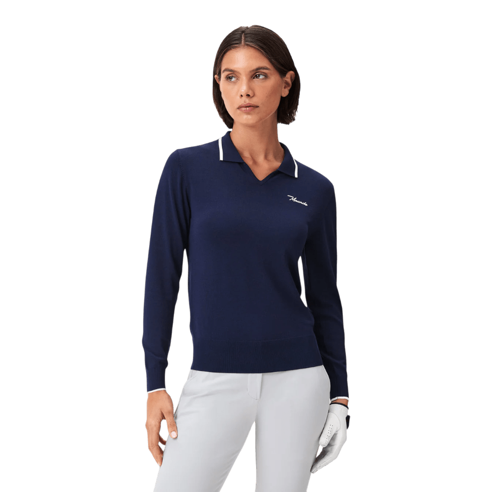 Macade Women's Ella Dark Bue Knit Top
