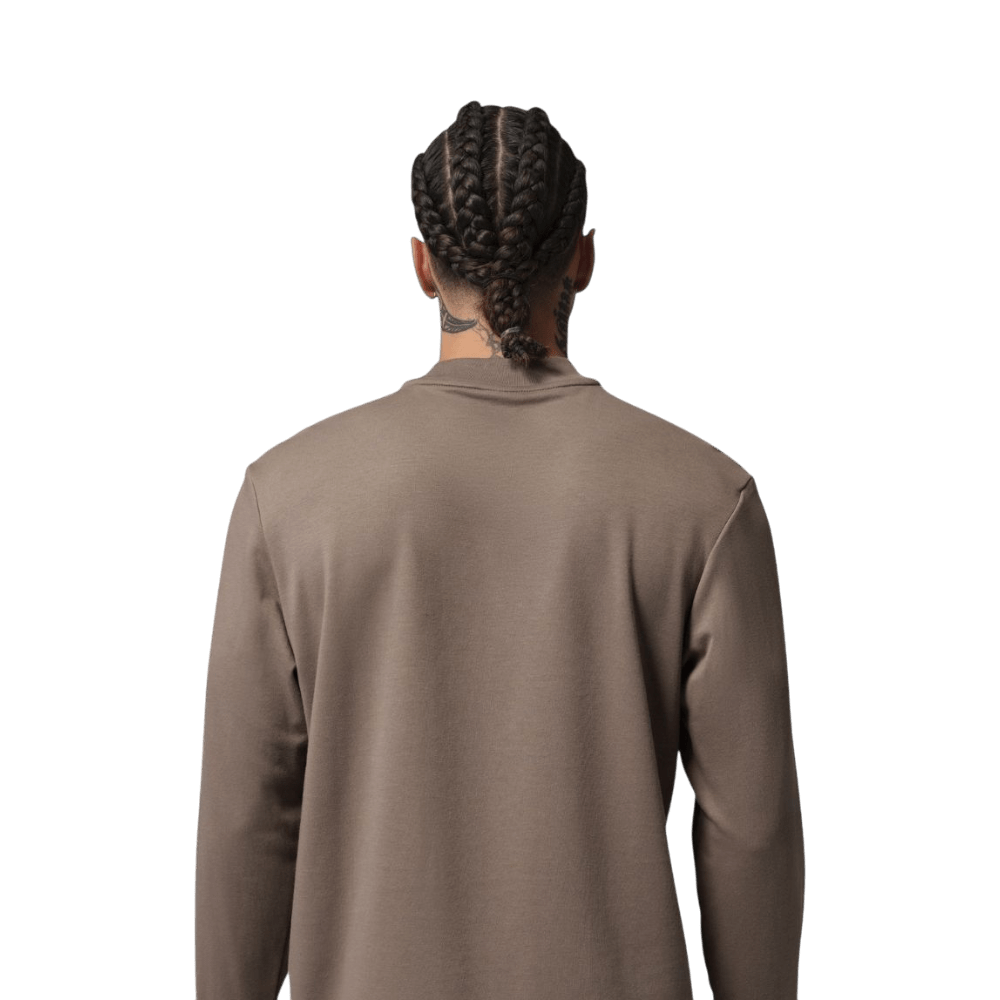 Men's Jordan Sport Longsleeve Olive/Grey Mock Top