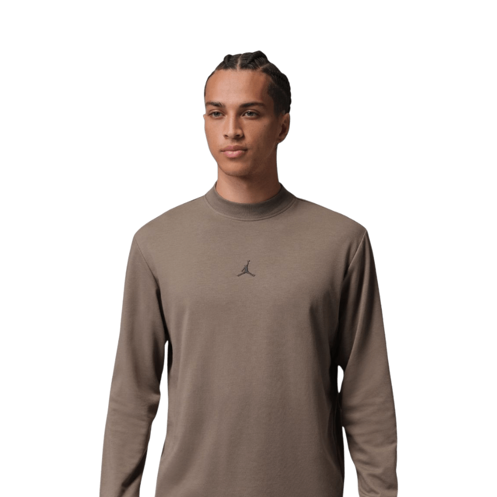 Men's Jordan Sport Longsleeve Olive/Grey Mock Top