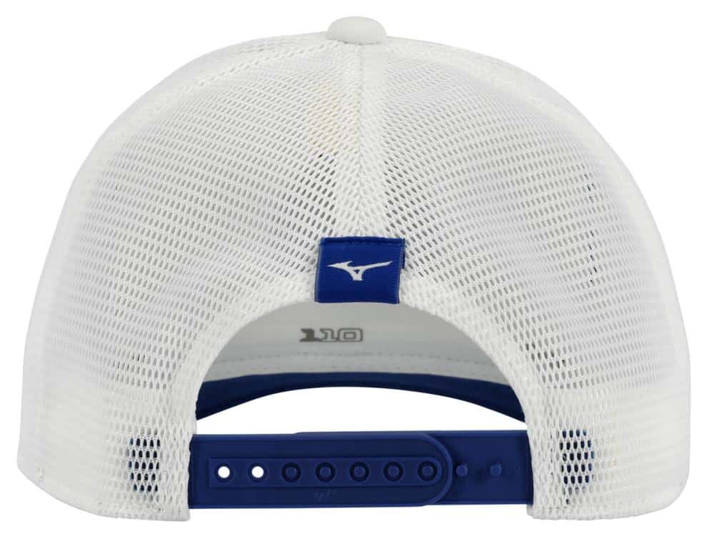 Mizuno Crossed Clubs Mesh White Cap