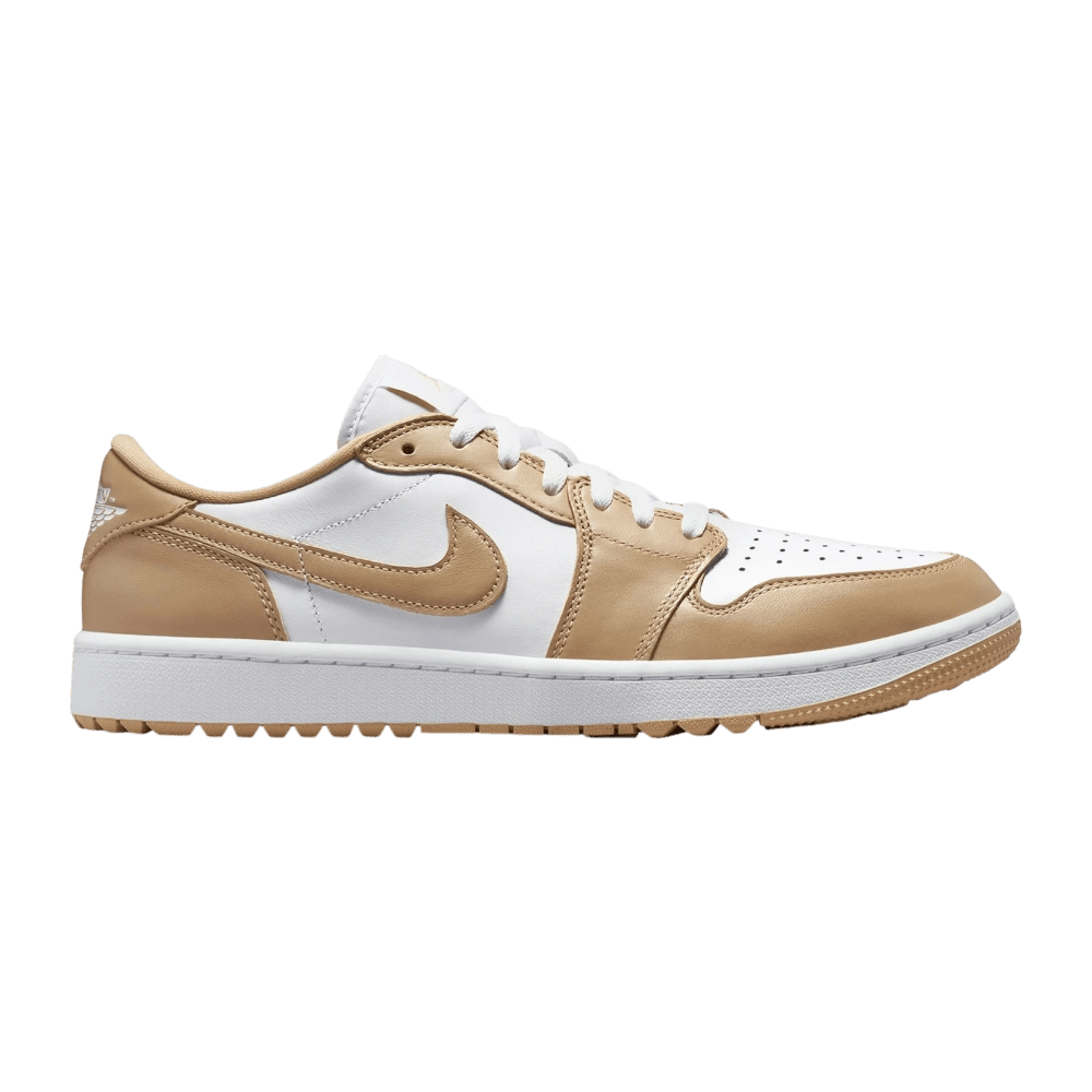 Nike Air Jordan 1 Low G White/Linen Golf Shoes