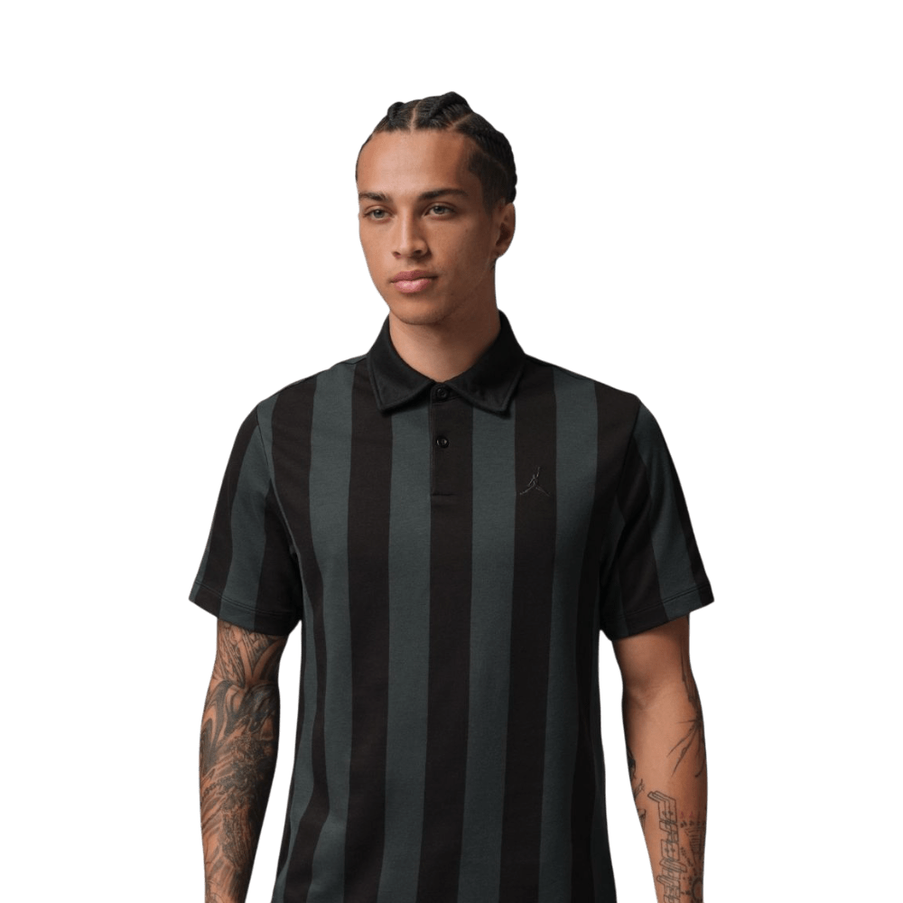 Nike Jordan Dri-Fit Black AOP Polo