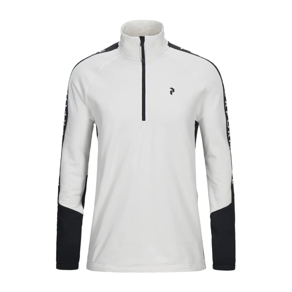 Peak Performance White Stretch Rider Half-Zip