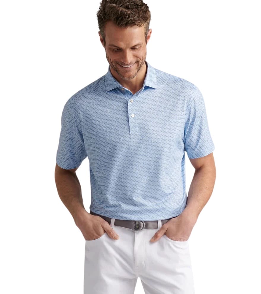 Peter Millar Ferdinand Performance Sky Polo