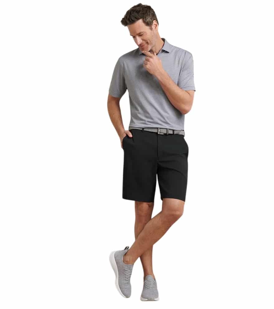 Peter Millar Salem Performance Black Shorts