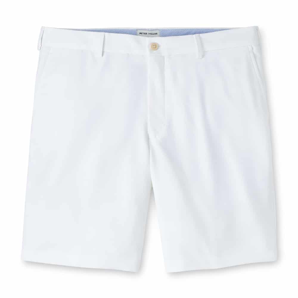 Peter Millar Salem Performance White Shorts