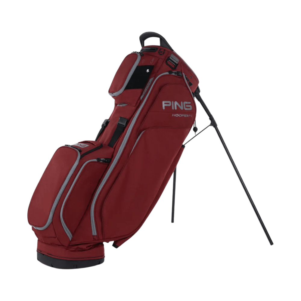Ping 23 Deep Red/Pewter Hoofer 14 Stand Bag