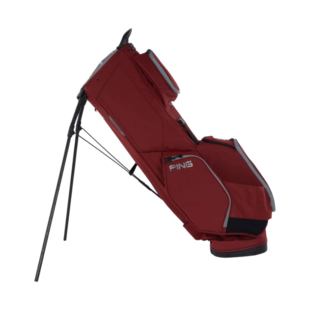 Ping 23 Deep Red/Pewter Hoofer 14 Stand Bag