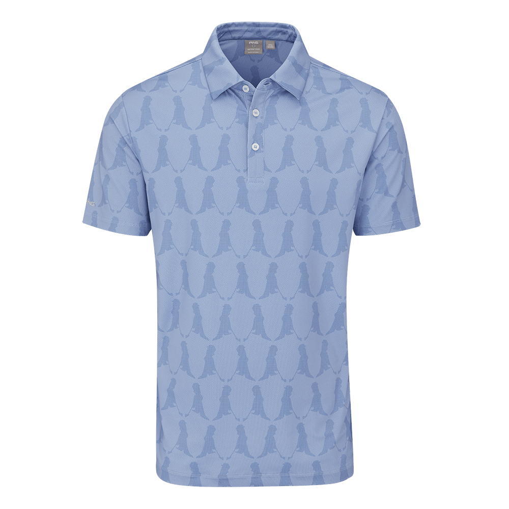 Ping Mr Ping Blue Polo Shirt