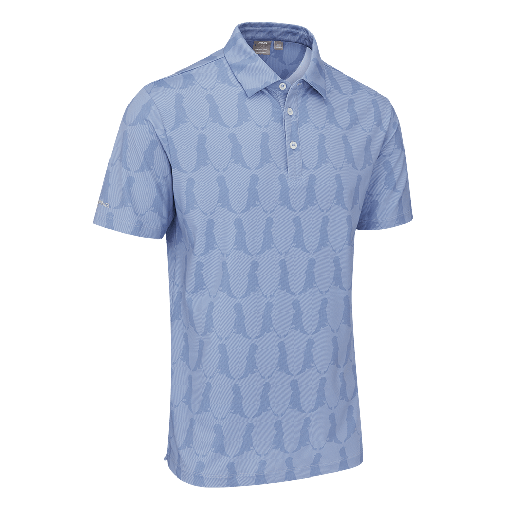 Ping Mr Ping Blue Polo Shirt