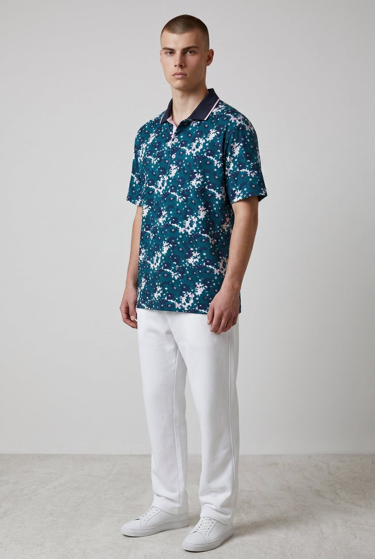 Puma x AP Floral Cold Green Polo