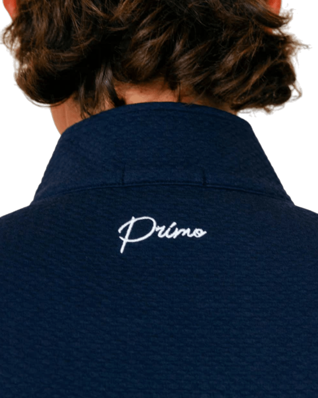 Primo & GH Navy Waffle Quarter Zip