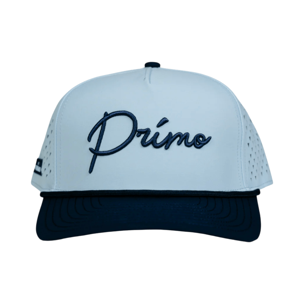 Primo & Grant Light Blue/Navy Rope Cursive Cap
