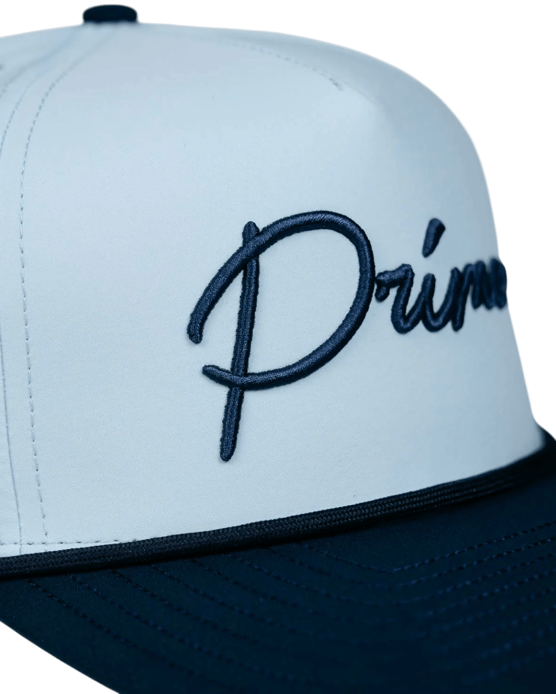 Primo & Grant Light Blue/Navy Rope Cursive Cap