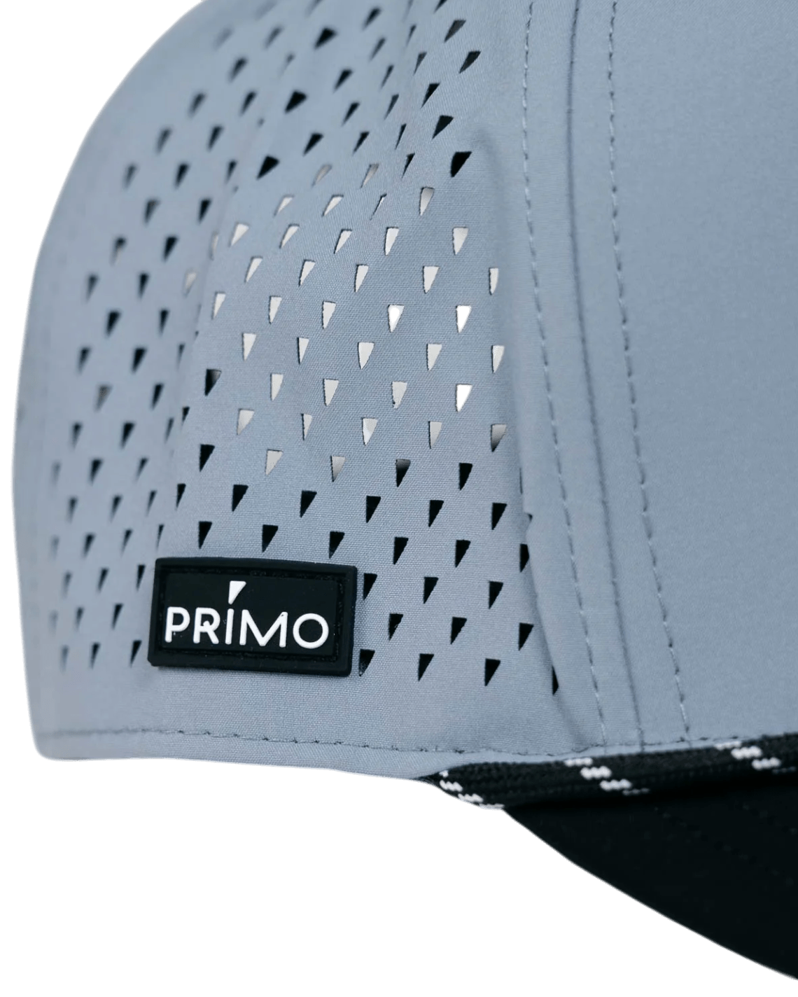 Primo & Grant Light Gray/Black Rope Cursive Cap