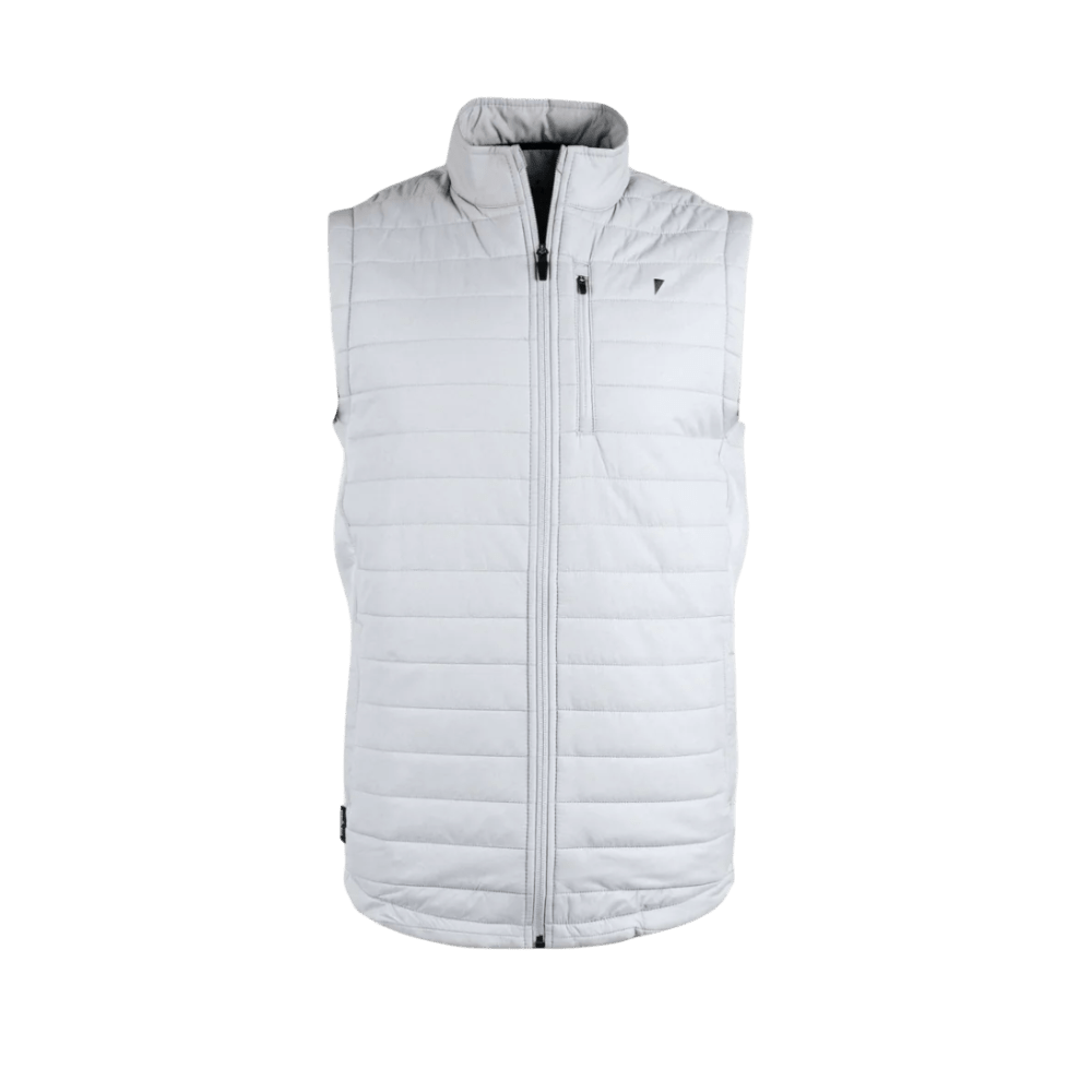 Primo Light Gray Puff Vest Jacket