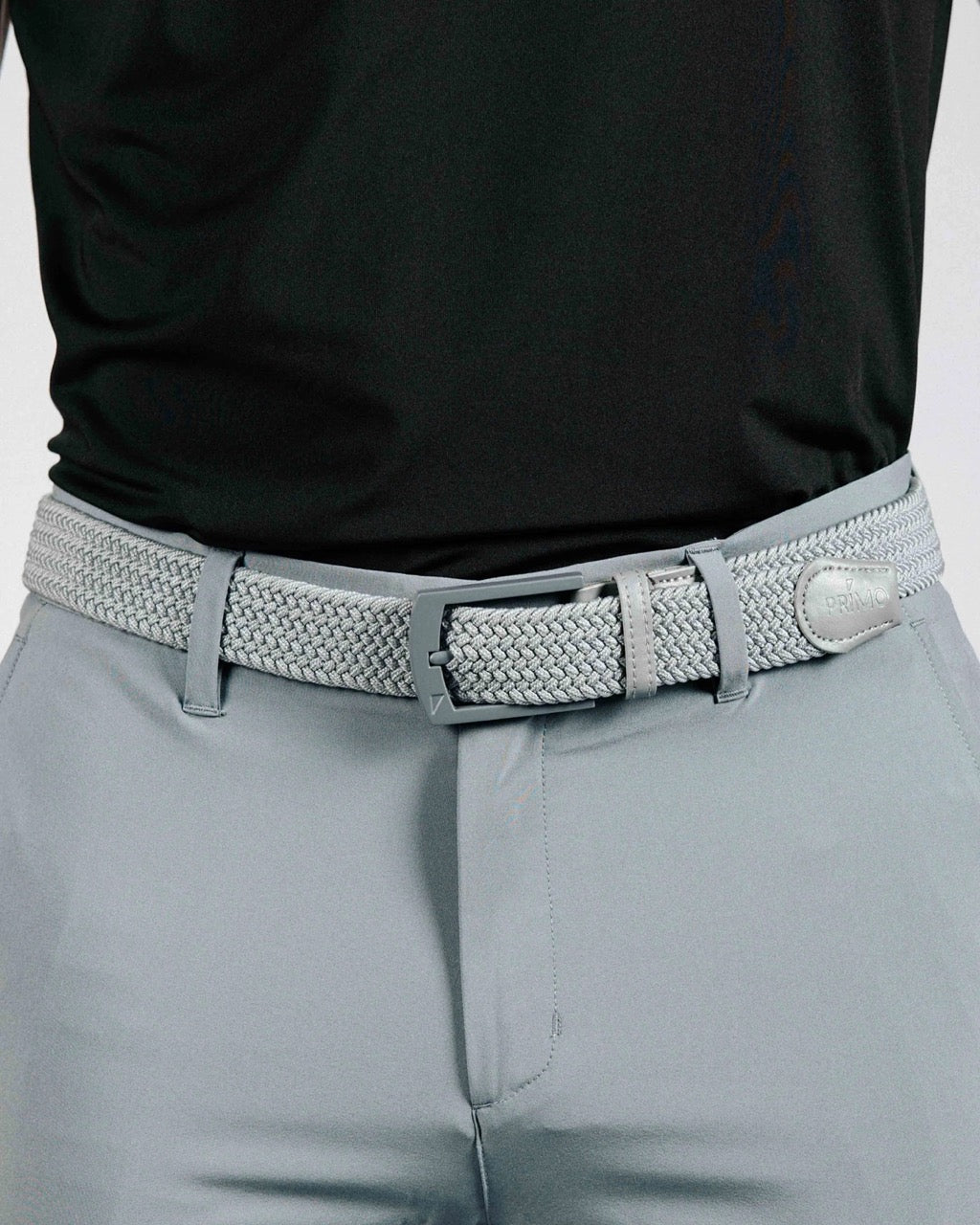 Primo Light Gray Tonal Belt