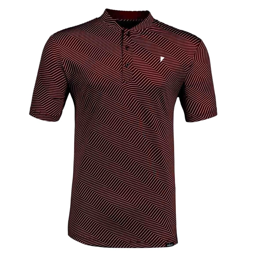 Primo Maroon Chevron Blade Polo