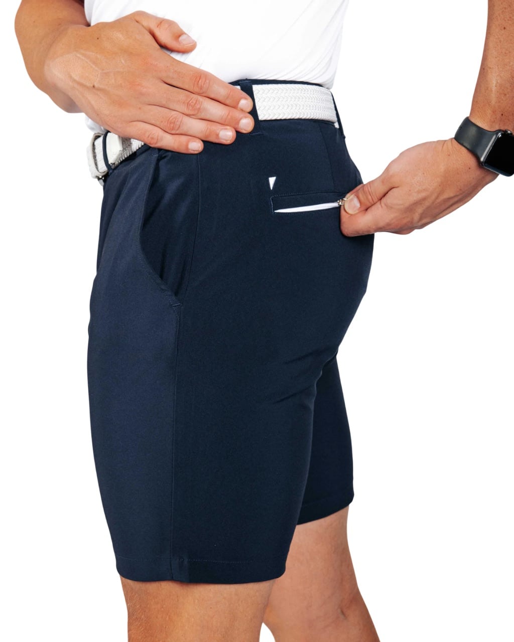 Primo Men's Navy Blue Golf Shorts