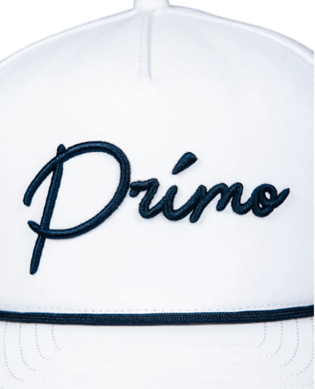 Primo Navy/White Rope Cursive Cap