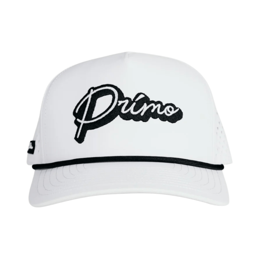 Primo White 3D Cursive Cap