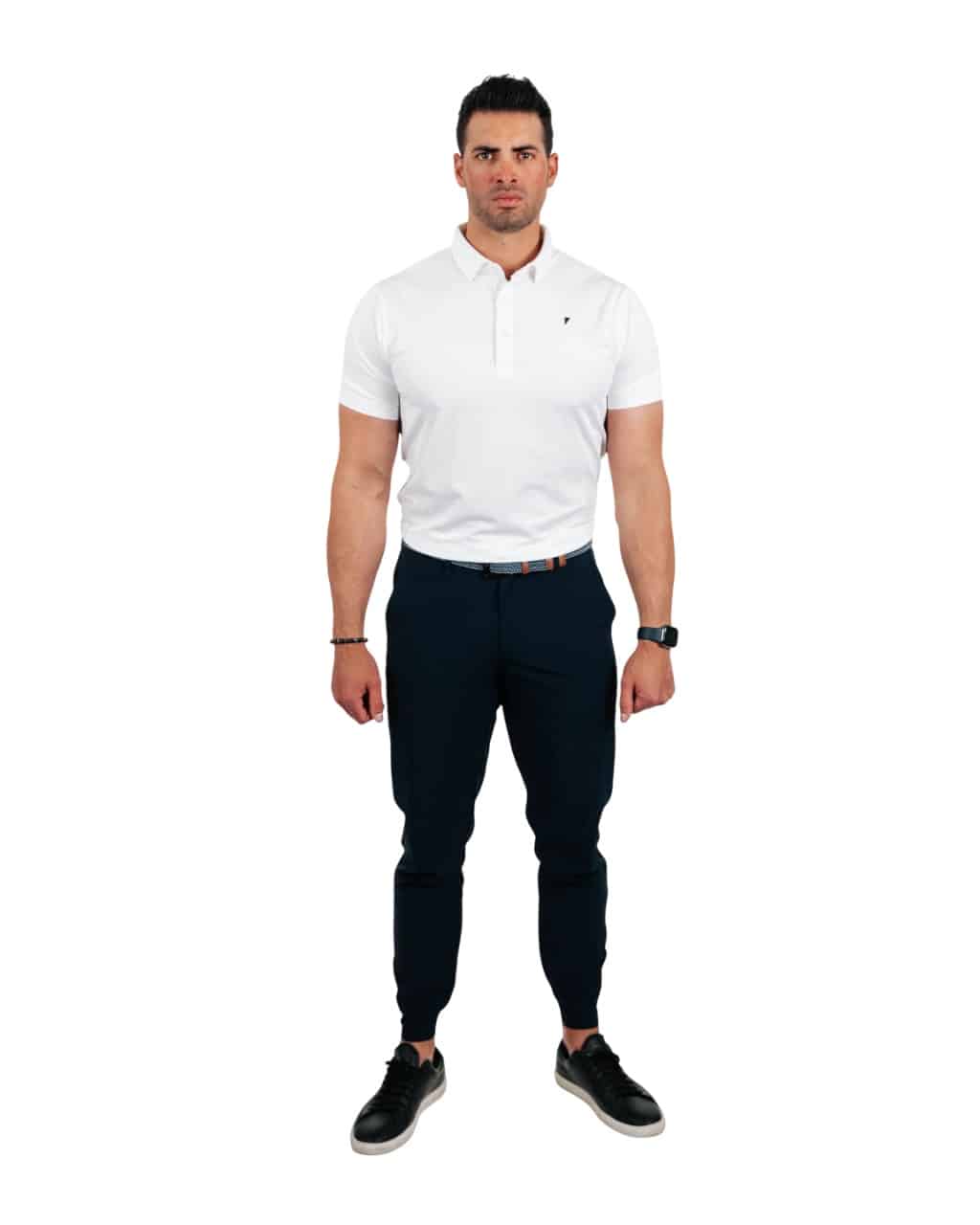 Primo White Classic Collar Polo