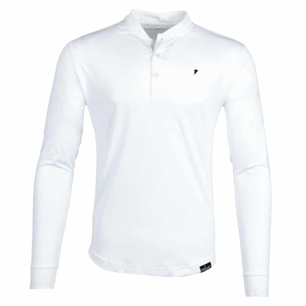 Primo White Long Sleeve Blade Polo