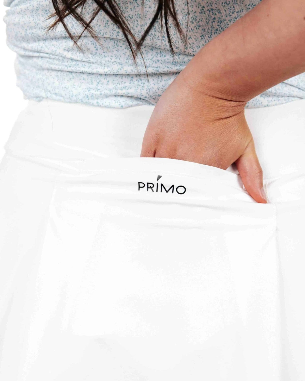 Primo Women's White Ruffle Skirt