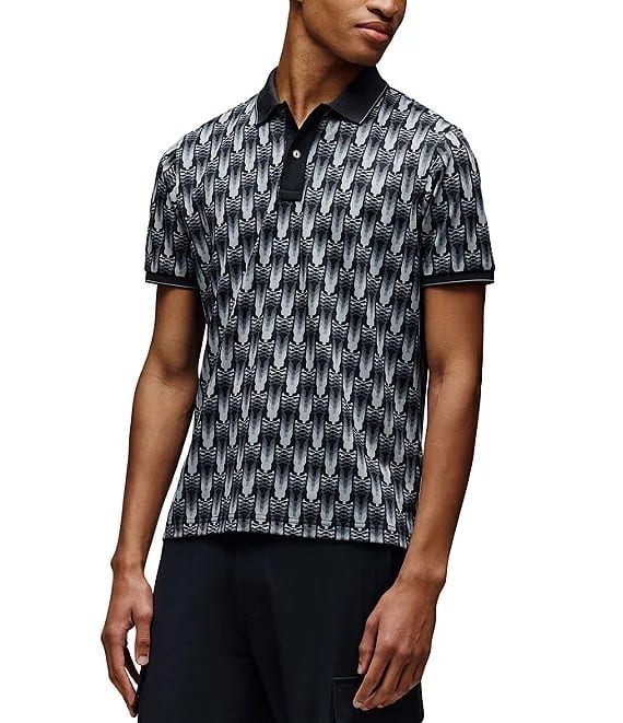 Psycho Bunny Matthew Black Sport Polo
