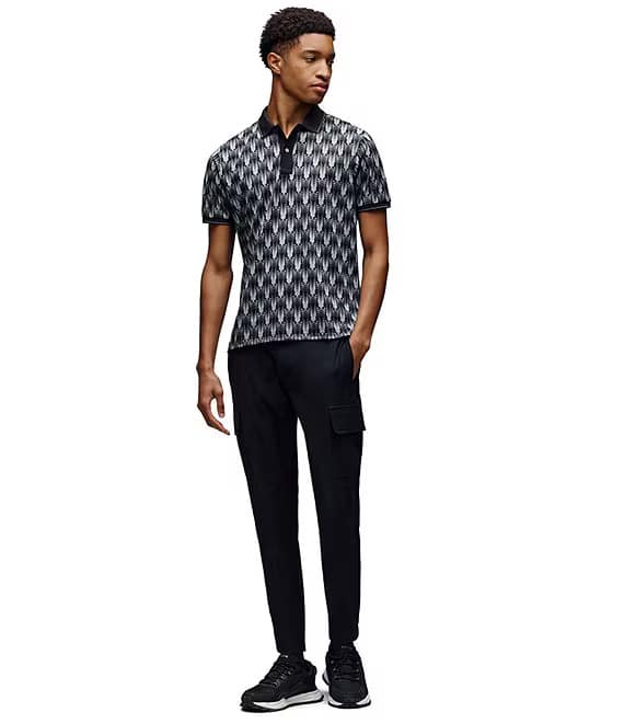 Psycho Bunny Matthew Black Sport Polo