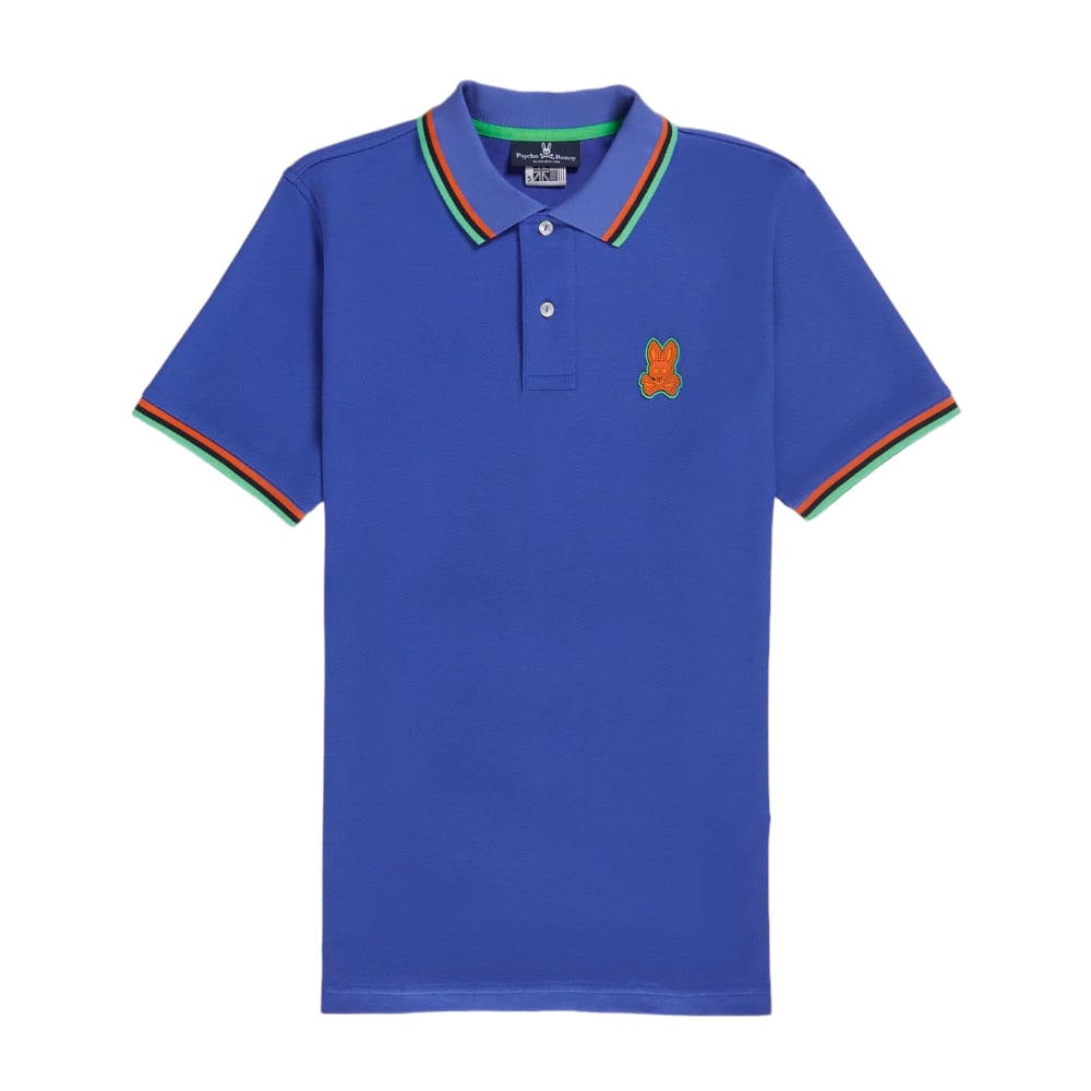 Psycho Bunny Men's Banks Pique Fashion Dazzling Blue Polo