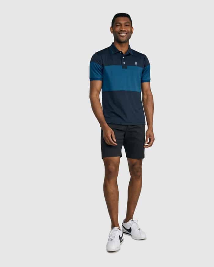 Psycho Bunny Men's Grayson Navy Sport Polo