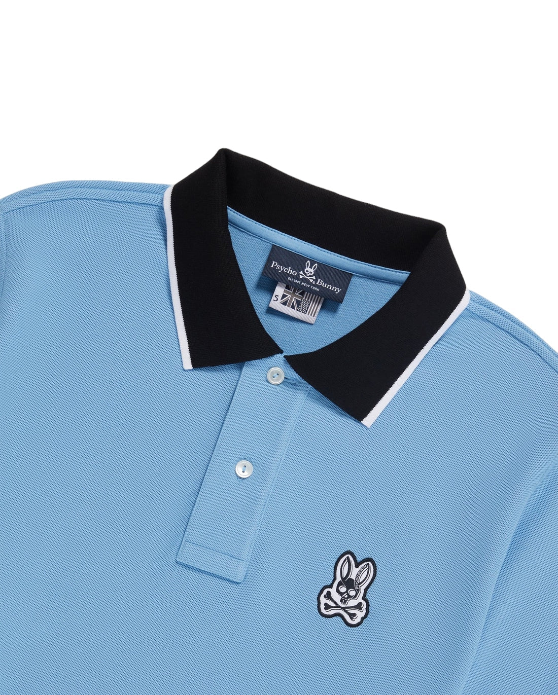 Psycho Bunny Men's Serge Pique Fashion Montana Sky Polo
