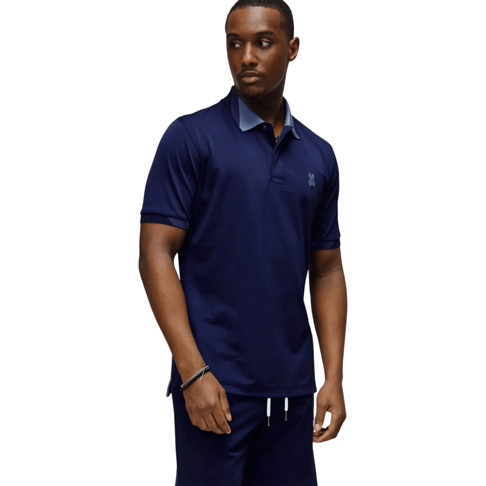 Psycho Bunny Onyx Evening Blue Sport Polo