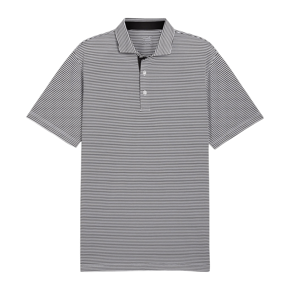 Puma Isle Pique Black/White Glow Polo